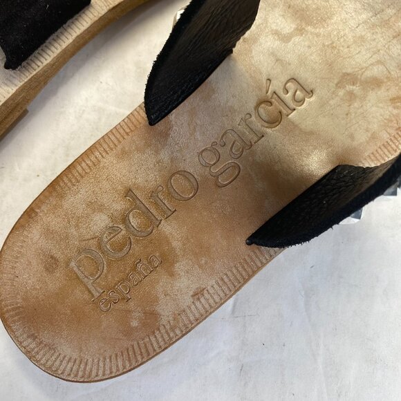 Pedro Garcia‎ España,Xenia studded slide sandals size 39.5 US 9,Black  $450 - Picture 7 of 12